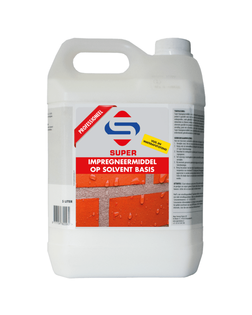 Supercleaners impregneermiddel op solvent basis 5 liter jerrycan