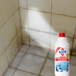 Kalk uit douche verwijderen